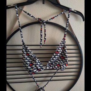 Vineyard Vines Whale Bikini Top L